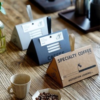 Empaque de Pulpa Reciclada para Granos de Café, Triangular, sin Pegamento, con Impresión Personalizada, para Exhibición, Grado Alimenticio, Venta al por Mayor