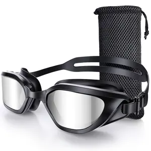 时尚运动高清防雾小框游泳眼镜训练比赛游泳护目镜防紫外线硅胶游泳护目镜
