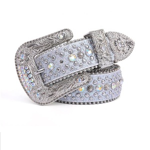 Personalizado Western Bling Bling Crânio Cabeças Rhinestone <span class=keywords><strong>Belt</strong></span> Homens Mulheres Cowboy Cristal Studded Couro Jean <span class=keywords><strong>Belt</strong></span> Diamond <span class=keywords><strong>Belt</strong></span> - Product Image 4