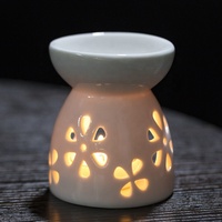 Brûleur d'encens moderne en céramique blanche, diffuseur d'huiles essentielles, porte-encens pour huiles essentielles, décoration d'intérieur