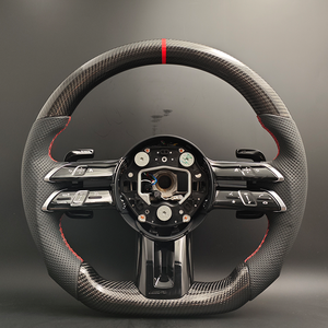 <span class=keywords><strong>Volant</strong></span> en fibre de carbone en cuir Lenkard personnalisé pour Mercedes BENZ W206 X167 <span class=keywords><strong>classe</strong></span> <span class=keywords><strong>G</strong></span> W464 C257 GLA CLA35 CLS 53 G63 GLS63 AMG - Product Image 1