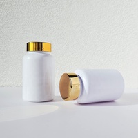 Flacon en plastique PET dépoli sérigraphié de 120 ml et 150 ml, de qualité alimentaire, avec bouchon à vis, pour pilules, comprimés de calcium, vitamines, OEM/ODM