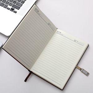 2025 cuero personalizado barato Tapa dura diario cuadernos semanal planificador mensual con magnético con hebilla cuadrada para regalo - Product Image 6