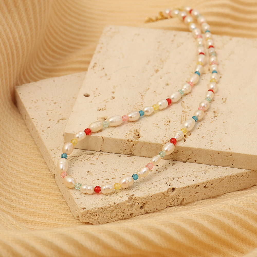 Nach(ナッシュ) ネックレス Collier en perles ethnique Nazar and Pearl Necklace – EFEK
