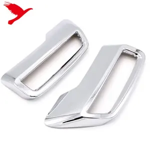 For Peugeot 3008 5008 2017 2018 2019 Car Exterior Rear Exhaust Muffler Tip End Pipe Mouldings Stickers Trim Accessories 2PCS