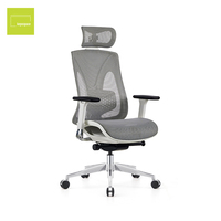 Chaise de bureau pivotante confortable et abordable en gros, chaise de bureau moderne et colorée en tissu maillé ergonomique