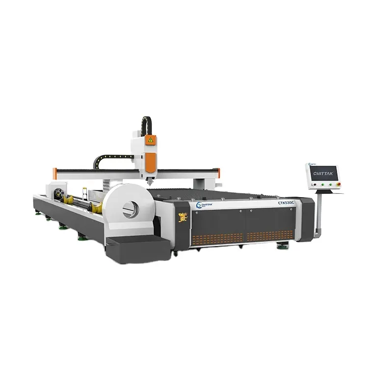 5Mm Stalen Metalen Cnc-Plaat En Buis Prijs Fiber Lasersnijmachine