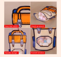 Sachets zip-lock refermables thermoscellables pour le stockage des aliments sacs anti-odeur pour salade chewing-gum chips sushi