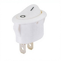 Interrupteur à bascule blanc Yuenfung 2P SPST ON-OFF 16A 250V en plastique, 200 000 cycles
