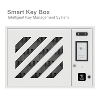 Caja Fuerte Inteligente de 25 Llaves, Sistema de Gestión de Llaves Inteligente, Lector RFID de Pared, Protección de Seguridad con Huella Dactilar y Reconocimiento Facial