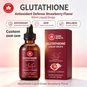 Gotas Líquidas de Glutatión de Marca Privada OEM, Soporte Antioxidante, Sabor Fresa, 60 ml, Salud de la Piel para Adultos - Product Image 1