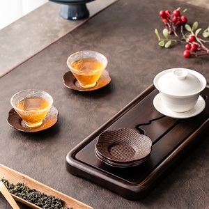 Posavasos tejido de bambú, posavasos para taza de té, posavasos con aislamiento térmico, soporte para tetera, ceremonia del té japonesa y accesorios Matcha, herramientas - Product Image 3