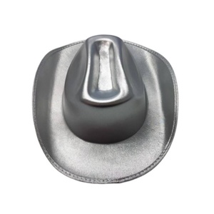 หมวกคาวบอยสีเมทัลลิกเงางาม สีเงิน สีทอง สีม่วงแดง สไตล์ภาพลักษณ์ทันสมัย พร้อมสำหรับการเดินทาง เหมาะสำหรับทั้งชายและหญิง หมวกแฟนซีสำหรับงานปาร์ตี้สละโสด - Product Image 2