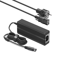 Adaptateur secteur GaN 24V10A 200W avec connecteur 4 broches et connecteur jack DC 5525
