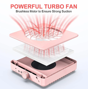 Aspirateur à poussière pour ongles à turbine sans balais, haute efficacité, pour salon et usage domestique - Product Image 3