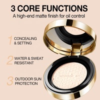 MSHASHAN Poudre Visage Mini Matte Poudre Compacte Riz Huile Controle Setting Powder Maquillage