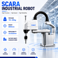 Robot SCARA 4 axes FOBOT Mb25sc-800, charge utile lourde de 25 kg, portée de 800 mm, bras robotique industriel pour assemblage et manutention intensifs, PLC