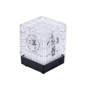 โคมไฟตั้งโต๊ะ LED แบบแท่ง กระจกนิรภัย D90 H120 มม. ควบคุมด้วยมือ แสงไฟสร้างบรรยากาศ สำหรับร้านกาแฟ ร้านคาราโอเกะ ไนท์คลับ ไฟเวที - Product Image 5