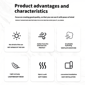 En kaliteli sera güneş gölge bezi/bahçe gölgelik ting/tarım file tente gölgelik polipropilen örme gölge bez örgü - Product Image 2