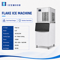 Machine à glace commerciale avec refroidissement par air et eau pour le refroidissement de la pâte de boulangerie, production de glace en flocons et contrôle qualité en usine