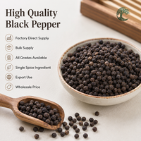 Bulk Zwarte Peper, Gehele en Gemalen Zwarte Peper, Kruiden van Hoge Kwaliteit, Exportkwaliteit, Enkelvoudige Kruidenleverancier