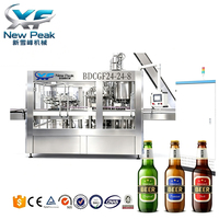 Nouvelle ligne de production isobare de remplissage de bouteilles en verre pour machine de remplissage de bière Peak
