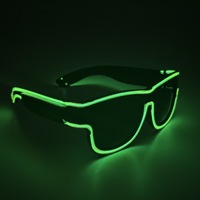 Lunettes de fête LED sans fil rechargeables par USB, nouveauté, prix d'usine, vente chaude, pour les occasions de Noël