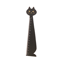 Nouvel Arrivage – Règle en Bois de 15 cm Motif Chat de Dessin Animé, Outil de Mesure Créatif, Marque-page, Papeterie pour Enfants, Cadeau, Usage Scolaire et de Bureau