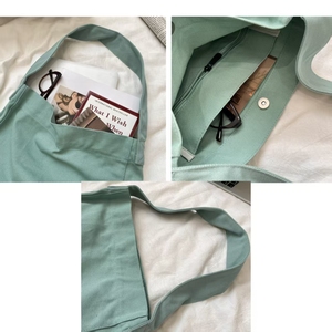 Dichos Túi xách vải bố màu trơn 16 ampere sức chứa lớn cho Nữ Túi thường ngày mua sắm một bên vai đa năng - Product Image 2