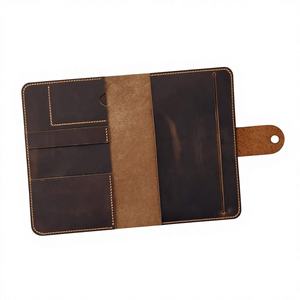 Modern Genuine Leather Heavy Duty Smell Proof Comfortable <b>A5</b> Refillable Notebook Cover Case Journal Holder Organizer for Work - Product Image 1