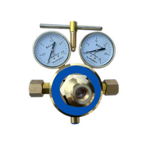Régulateur de pression d'hydrogène à double manomètre à une seule étape YQJ-11A, pipeline, GPL, hélium, CO2, vanne de réduction de pression de gaz - Product Image 1