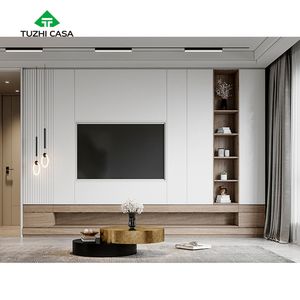 Mueble de TV de televisión flotante largo, Unidad de mesa, mueble de TV <span class=keywords><strong>para</strong></span> <span class=keywords><strong>muebles</strong></span> de sala de estar - Product Image 5