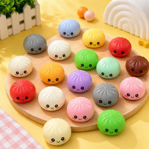 Caja Sorpresa de 24 Juguetes Bao de Dumpling Misteriosos, Juguetes Blandos TPR Multicolor de Comida de Simulación, Calendario de Adviento Sorpresa, Juguete Sensorial - Product Image 5