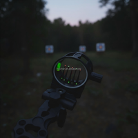 Visée de tir à l'arc personnalisable avec logo, 5 broches réglables en alliage d'aluminium, universelle pour archers droitiers/gauchers, pour le tir à l'arc classique ou compound.