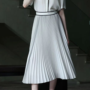 กระโปรงพลีทเอวทรงเอ็มไพร์ลำลองระบายอากาศได้ดีพิมพ์ลายดิจิทัล - Product Image 1