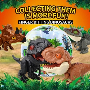 Sachet surprise de dinosaure jouet, dinosaure qui mord le doigt, jouet pour enfants, pour garçons, modèle animal réaliste T-Rex jurassique - Product Image 4