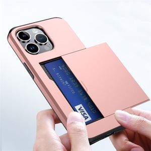 Portafoglio scheda di scorrimento custodia per telefono antiurto per 15promax 14 13 12 11promax x xs xsmax 7 8plus <span class=keywords><strong>6splus</strong></span> s24ultra s23ultra s22 - Product Image 1