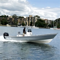 Bateau de Pêche et de Travail Liya de 5 m à 7,6 m à Double Coque en Fibre de Verre, Style Panga, Sans Moteur