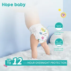 Natuurlijke Hypoallergene Wegwerp Babyluiers Goedkope Kwaliteit Enorme Absorptie Luiers Baby Pull-Up Luiers