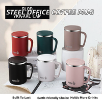 Mug isotherme en acier inoxydable 304 grande capacité, écologique, pour camping et bureau, avec couvercle, moderne, résistant à l'eau bouillante, portable et sous vide
