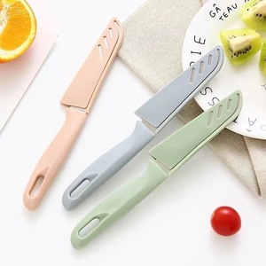Couteau à fruits coloré avec gaine de protection, manche en PP, lame en acier inoxydable, coupe-fruits tranchant pour la maison, la cuisine, le supermarché - Product Image 3