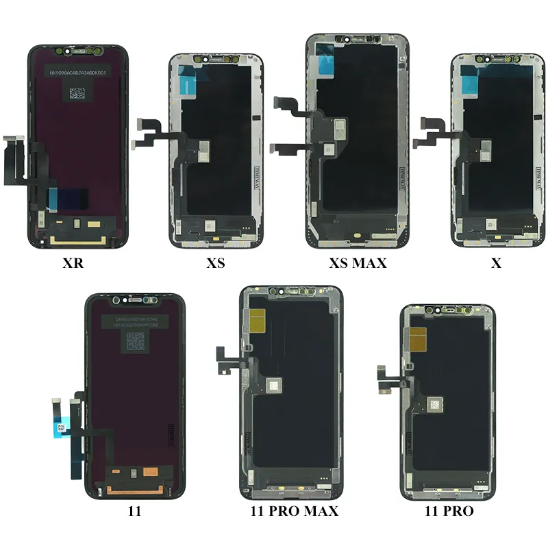 المحمول شاشات Lcd للهواتف آيفون X Xr XS 11 شاشة الكريستال السائل ، لفون شاشات استبدال آيفون 11 برو ماكس شاشة تعمل باللمس محول الأرقام