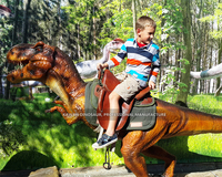 Machine à monter à dos de dinosaure, dinosaures animatroniques à monter pour enfants