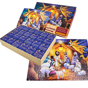 2025 Noël calendrier de l'avent <span class=keywords><strong>Puzzle</strong></span> 1008 <span class=keywords><strong>pièces</strong></span> 24 jours compte à rebours <span class=keywords><strong>Puzzle</strong></span> cadeau pour enfants adultes adolescents parfait pour s'amuser en famille - Product Image 4