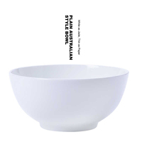 Bol à soupe créatif de style japonais en porcelaine fine, blanc pur, de 4 à 9 pouces, pour nouilles instantanées