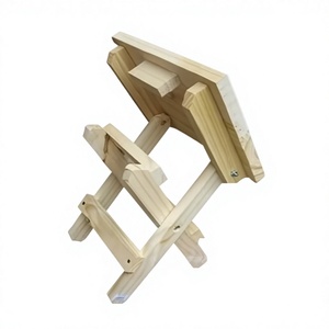 Vintage Bamboo Folding Stool Durable Modern Waterproof 2 Year Warranty Restaurant Wedding Banquet Hall Hospital Hotel <b>Dining</b> - Product Image 4