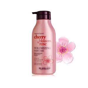 Çin tedarikçisi iyi ürün kiraz çiçeği hacim veren saç bakım şampuanı