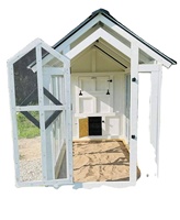 Poulailler en bois pour poules pondeuses avec base lavable, en bois massif, grande étagère de rangement, vente en gros directe usine, extérieur résistant aux intempéries