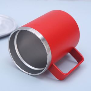 Tasse à café personnalisée de haute qualité en acier inoxydable de 12 oz avec logo imprimé, cadeau promotionnel pour entreprise, bureau, société - Product Image 4