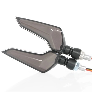 Somke lentille double couleur dc 12v moto LED <span class=keywords><strong>clignotants</strong></span> voyants <span class=keywords><strong>pour</strong></span> Harley Street Bike/Cruiser Bobber/Chopper - Product Image 2